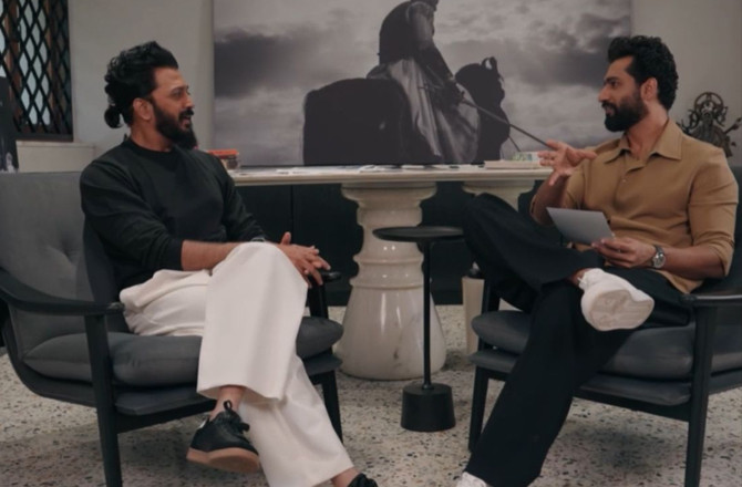 فلم ’’راجا شیواجی ‘‘ کی ریلیز سے قبل وکی کوشل اور رتیش دیشمکھ کی ملاقات 