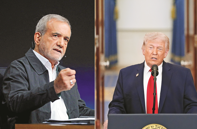 ٹرمپ جنگ کے درپے، پزشکیان امن کے خواہاں