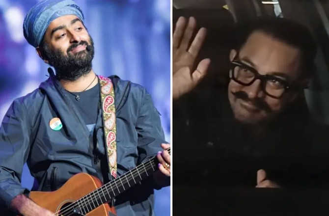 عامر خان کی اریجیت سنگھ سے ملاقات، پتنگ اڑائی