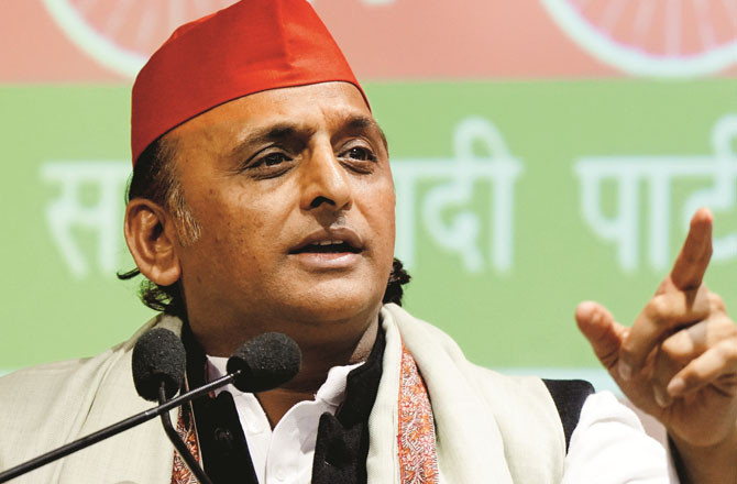 اکھلیش  کا بی جے پی اور آرایس ایس پر حملہ، بدعنوانی کاالزام عائد کیا