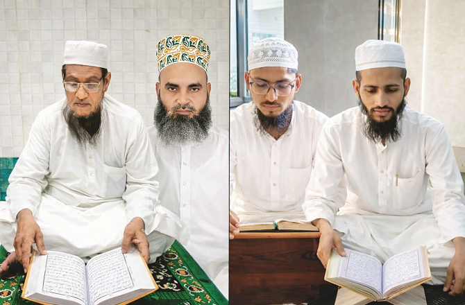 اِن حفاظ نے ۵؍۶؍ اور۷؍روزہ تراویح میں قرآن مکمل کیا 