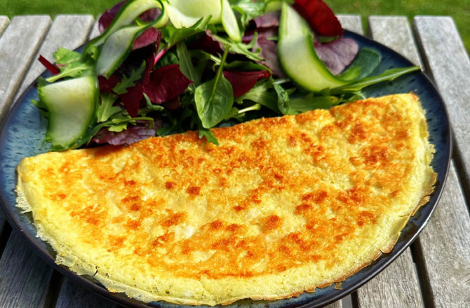 آج کا پکوان (رمضان اسپیشل): چیز آملیٹ