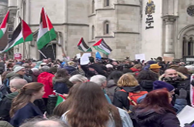 لندن: فلسطین ایکشن کے ۱۲؍ کارکن ضمانت پر رہا