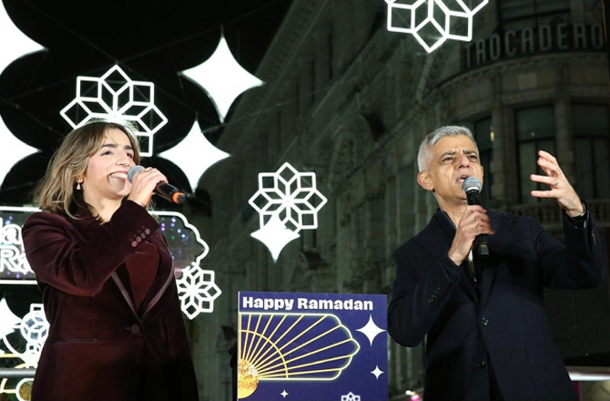 لندن، رمضان کا استقبال: شہر روشنیوں سے منور، میئر صادق خان کی اتحاد کی اپیل