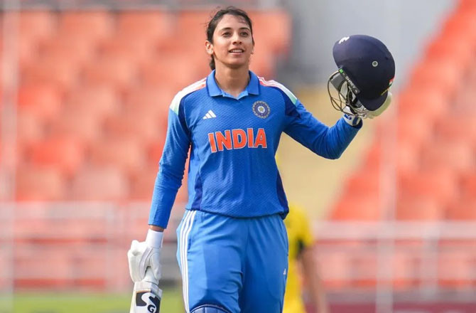 اسمرتی مندھانا ’انڈین اسپورٹس وومن آف دی ایئر‘ قرار دی گئیں