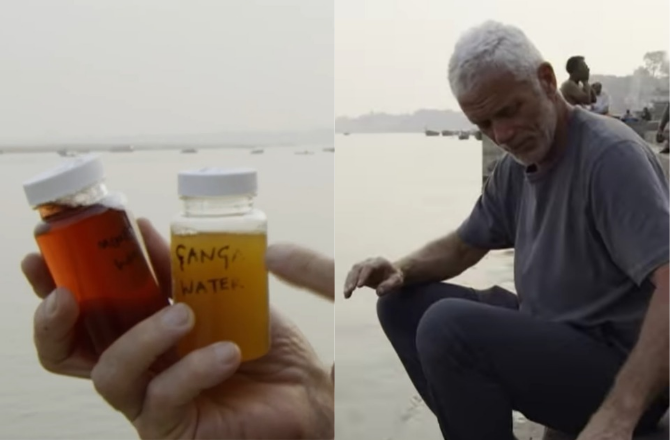گنگا میں انسانی فضلات: برطانوی ماہرِ حیاتیات کے گنگا کے پانی کی ٹیسٹنگ کے ویڈیو نے نئی بحث چھیڑ دی