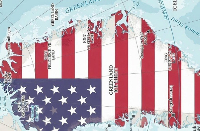 ڈنمارک نے امریکی پرچم کے رنگوں والی گرین لینڈ کی پوسٹ پر سخت اعتراض کیا