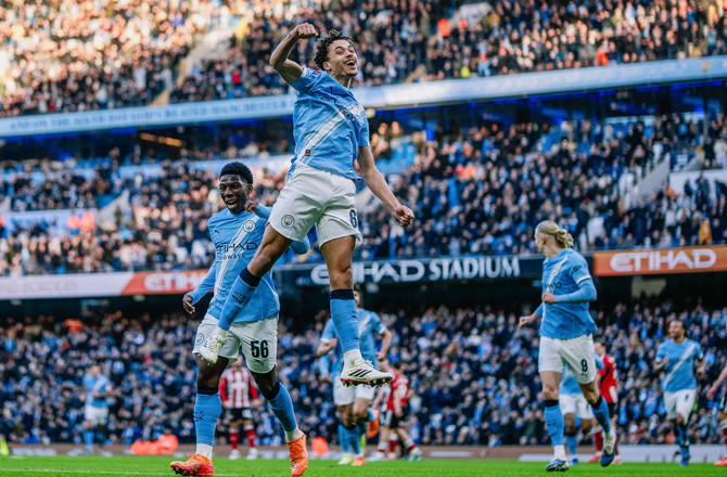 مانچسٹر سٹی نےایکسیٹر سٹی  کے خلاف ۱۰؍گول کئے 