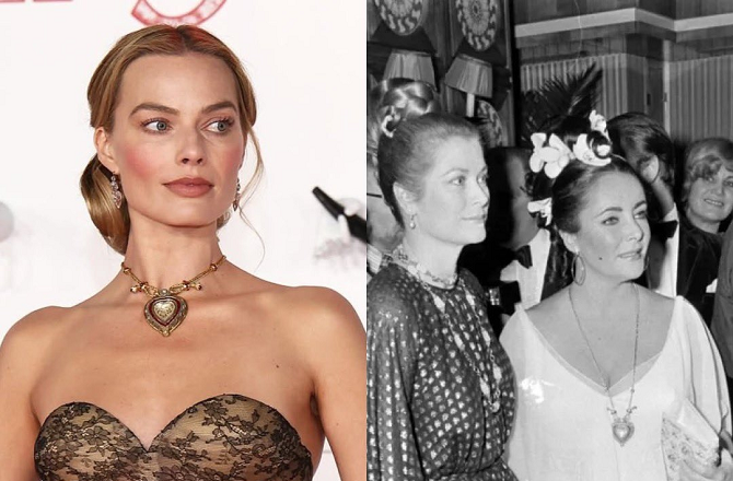 `’’وودرِنگ ہائٹس‘‘ کے پریمیر میں مارگو روبی نے ’’تاج محل‘‘ ہار پہنا، سوشل میڈیا پر تنقیدیں