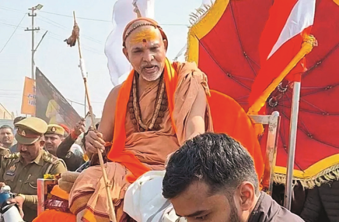 سوامی نے ماگھ میلہ انتظامیہ کے نوٹس کا جواب دیا