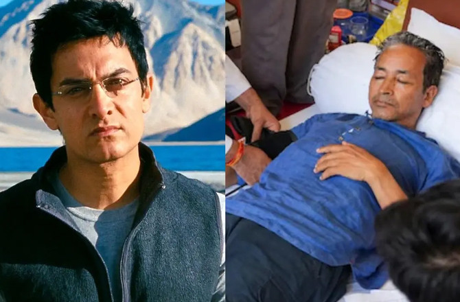 عامر خان نے واضح کر دیاکہ ’’تھری  ایڈیٹس‘‘ کا رانچو سونم وانگ چک پر مبنی نہیں، چتور غلط تھا 