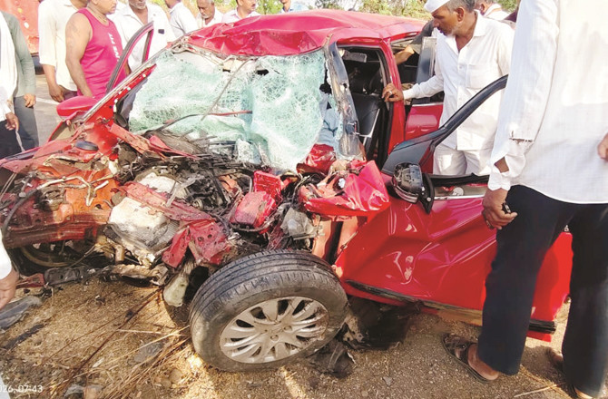 جلگاؤں  میں اندوہناک سڑک حادثہ ،۶؍افراد ہلاک