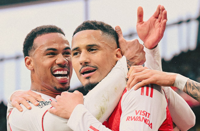 انگلش پریمیئر لیگ: آرسنل کی ۱۹؍ویں فتح، ٹائٹل کی دوڑ میں پوزیشن مزید مستحکم