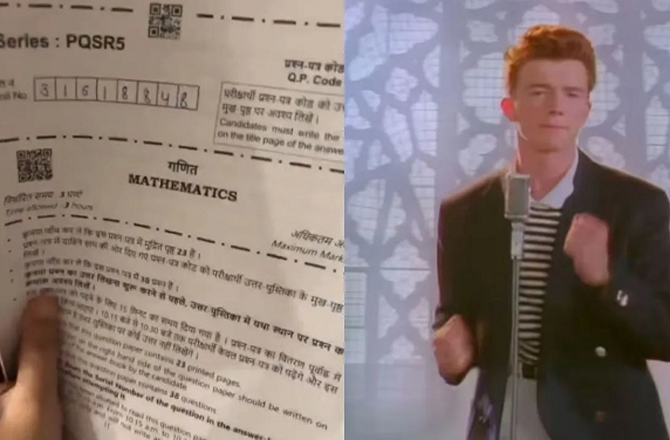 سی بی ایس ای ریاضی کے پرچے کا کیو آر, میوزک ویڈیو پر لے جائیگا، انٹرنیٹ پر ہلچل