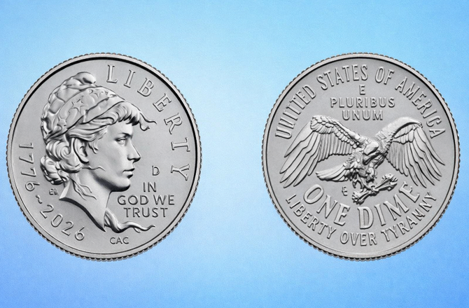 امریکہ: ۲۵۰؍ ویں سالگرہ پر نئے سکے کا اجرا، امن کی علامت زیتون کی شاخ غائب