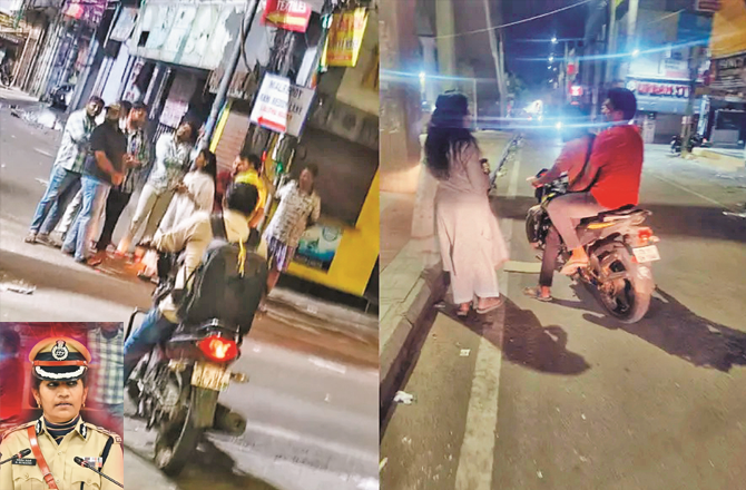 حیدرآباد: خاتون آئی پی ایس افسر کا خفیہ آپریشن، سادہ لباس میں سڑک پر نکلیں