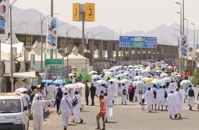 ۱۶؍ لاکھ عازمین ، ۴۷؍ ڈگری درجہ ٔ حرارت ،  مگر جوش عبادت  کم نہیں