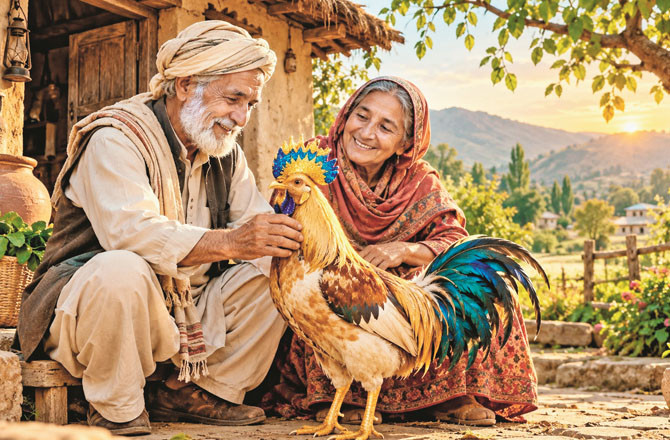سونے کی کلغی  والا مرغ