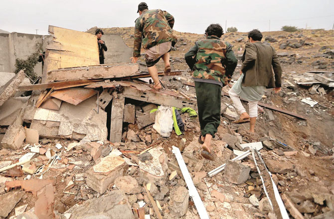  حوثیوں کے۵؍ گوداموں،۶؍ لانچنگ پیڈ اور ایک میزائل ڈپو پر حملہ
