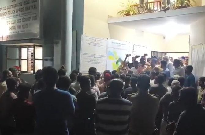 کرناٹک: بھٹکل میں گنیش وسرجن جلوس کے دوران مسجد اورمدرسے پر پتھراؤ