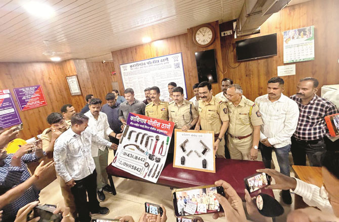 لٹیروں کی بین ریاستی گینگ کے ۵ ؍افراد گرفتار۔ کار اور ہتھیار ضبط