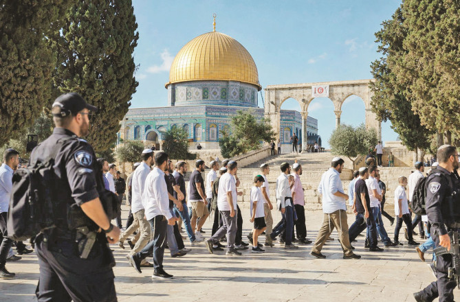 مسجد اقصیٰ پر یہودی انتہاپسندوں کا دھاوا،۴۸۰؍ افراد صحن میں داخل