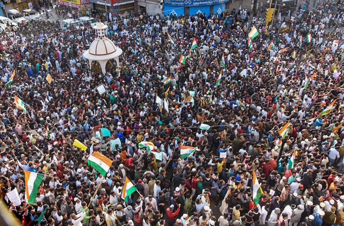 جودھپور میں شہریت قانون اور این آر سی کیخلاف عوام کا احتجاج
