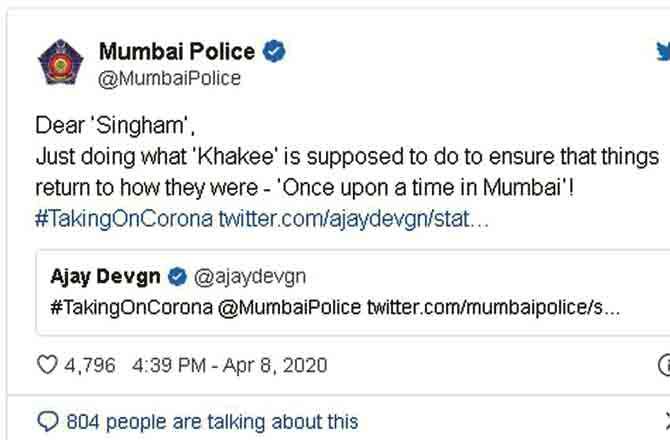 Mumbai Police Tweet