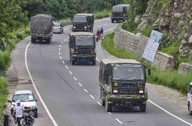 Indian Army Truck - Pic : PTI