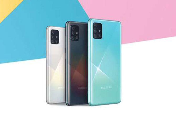 سیمسنگ گیلیکسی اے ۵۱ ۔ تصویر : آئی این این 