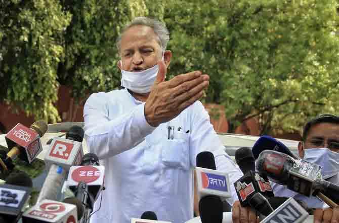 Ashok Gehlot - Pic :PTI