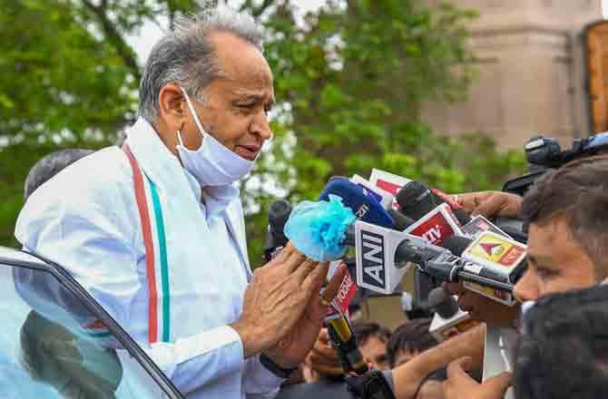 Ashok Gehlot - Pic :PTI