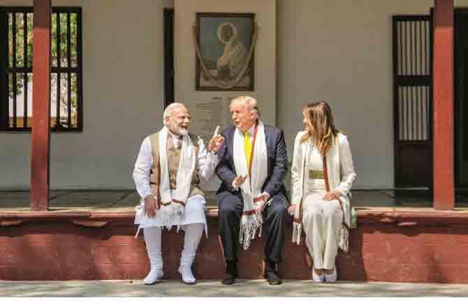 Namaste Trump - Pic : PTI