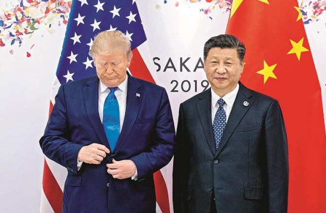 Xi Jinping and Donald Trump. Photo: INN