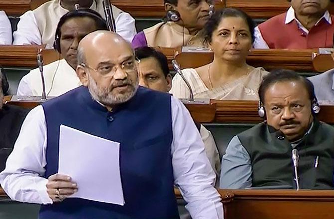 Amit Shah in Parliment - Pic : PTI