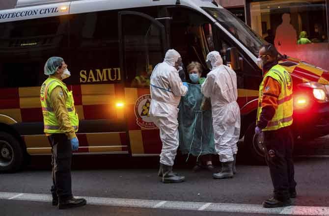 Madrid, Coronavirus - Pic : PTI