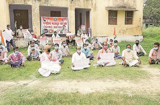 Congress workers are on strike. Photo: INN