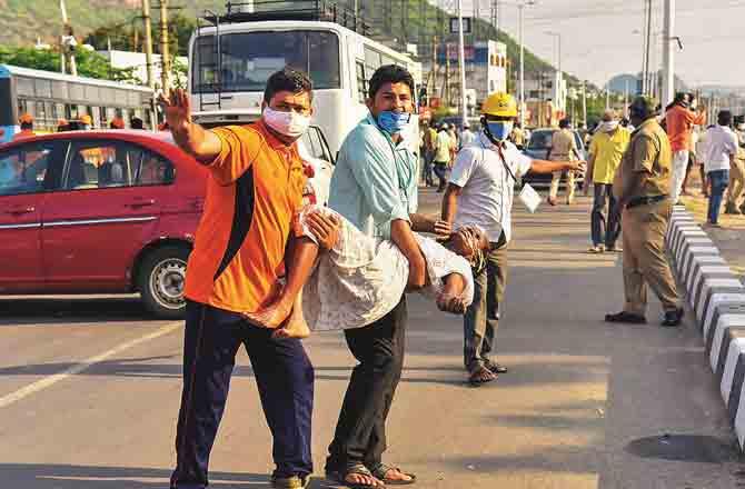 Vishakhapatnam Toxic Gas - PIC : PTI