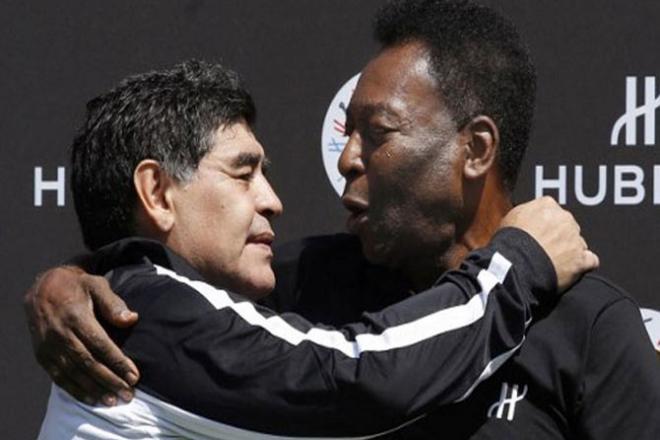 Diego Maradona And Pele.Picture :INN
