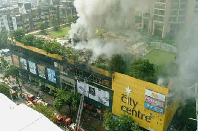 Millions of rupees were lost in the blaze at City Center Mall.Picture :INN