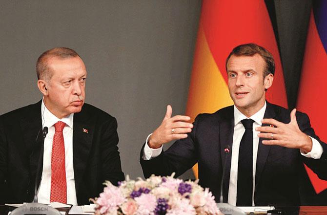 Erdogan and Macron - Pic : INN