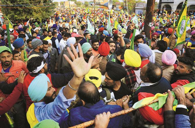 Farmers Protest - Pic : PTI