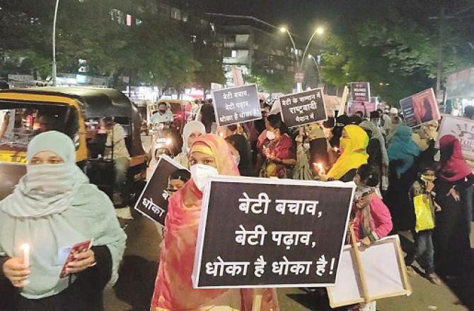 Protest scene. Photo: INN