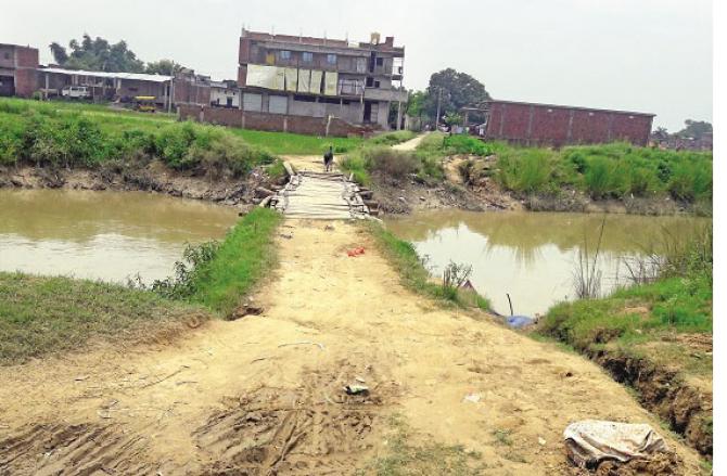 This Wooden Bridge Is The Support Of The Villagers. Picture: Inquilab