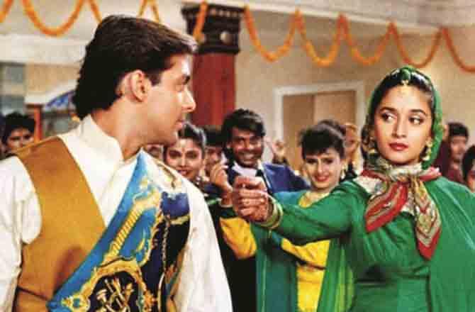 Salman Khan and Madhuri Dixit