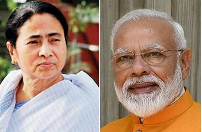 Narendra Modi And Mamata Banerjee.Picture:INN