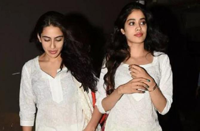 Sara Ali Khan and Jhanvi Kapoor. Picture:INN