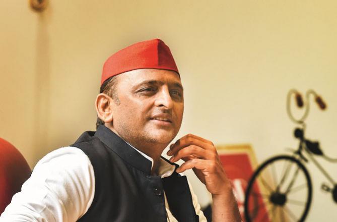  Akhilesh Yadav during the interview.Picture:INN