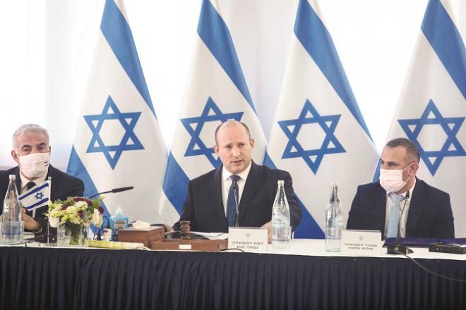Israeli Prime Minister during a cabinet meeting in the Golan Heights.Picture:INN