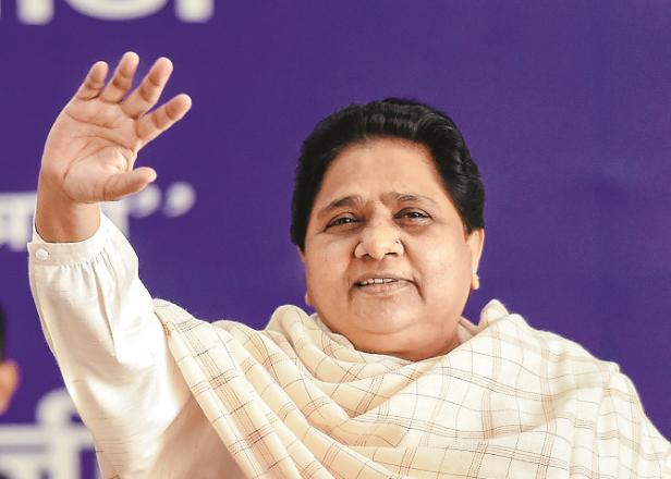 Lucknow: Mayawati`s press conference..Picture:PTI